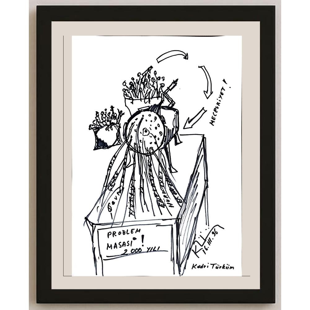 Kadri Türküm 43x30cm Orijinal Karikatür BOD00953