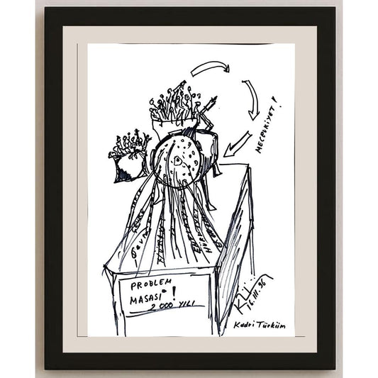 Kadri Türküm 43x30cm Orijinal Karikatür BOD00953