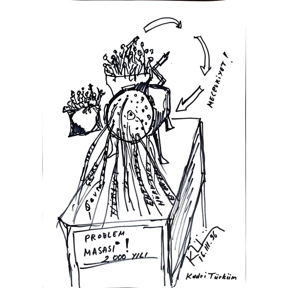 Kadri Türküm 43x30cm Orijinal Karikatür BOD00953
