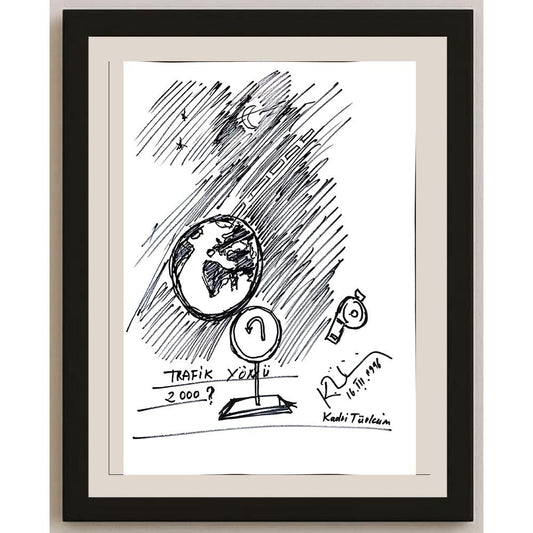 Kadri Türküm 43x30cm Orijinal Karikatür BOD00954