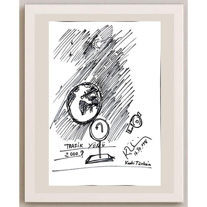 Kadri Türküm 43x30cm Orijinal Karikatür BOD00954