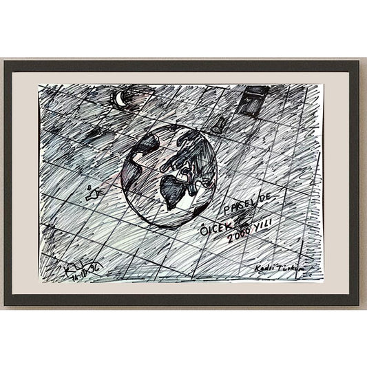 Kadri Türküm 43x30cm Orijinal Karikatür BOD00956