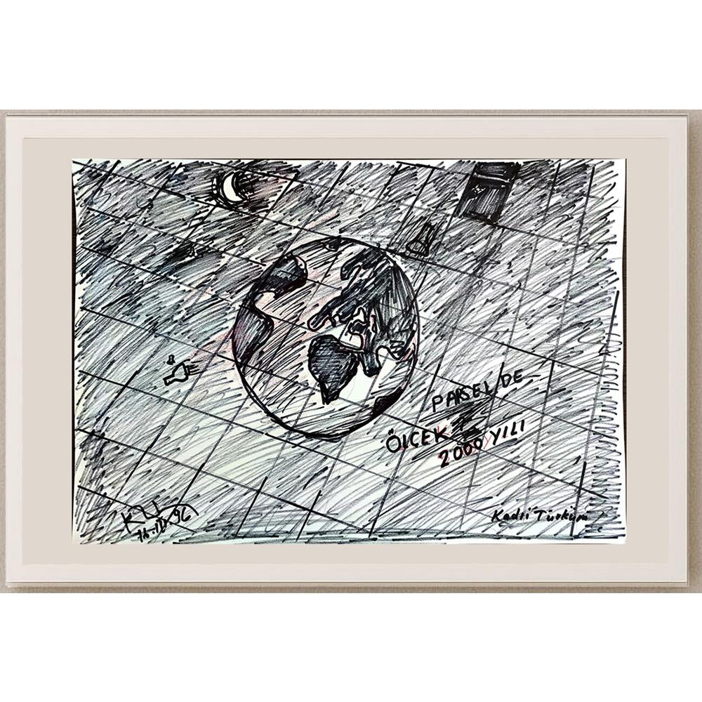 Kadri Türküm 43x30cm Orijinal Karikatür BOD00956