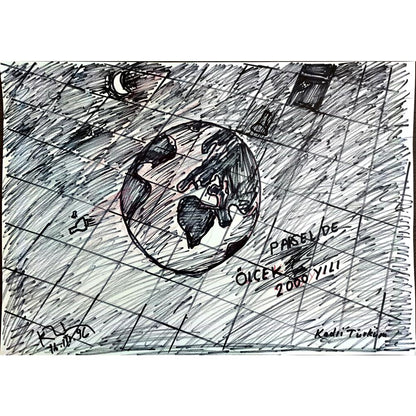Kadri Türküm 43x30cm Orijinal Karikatür BOD00956