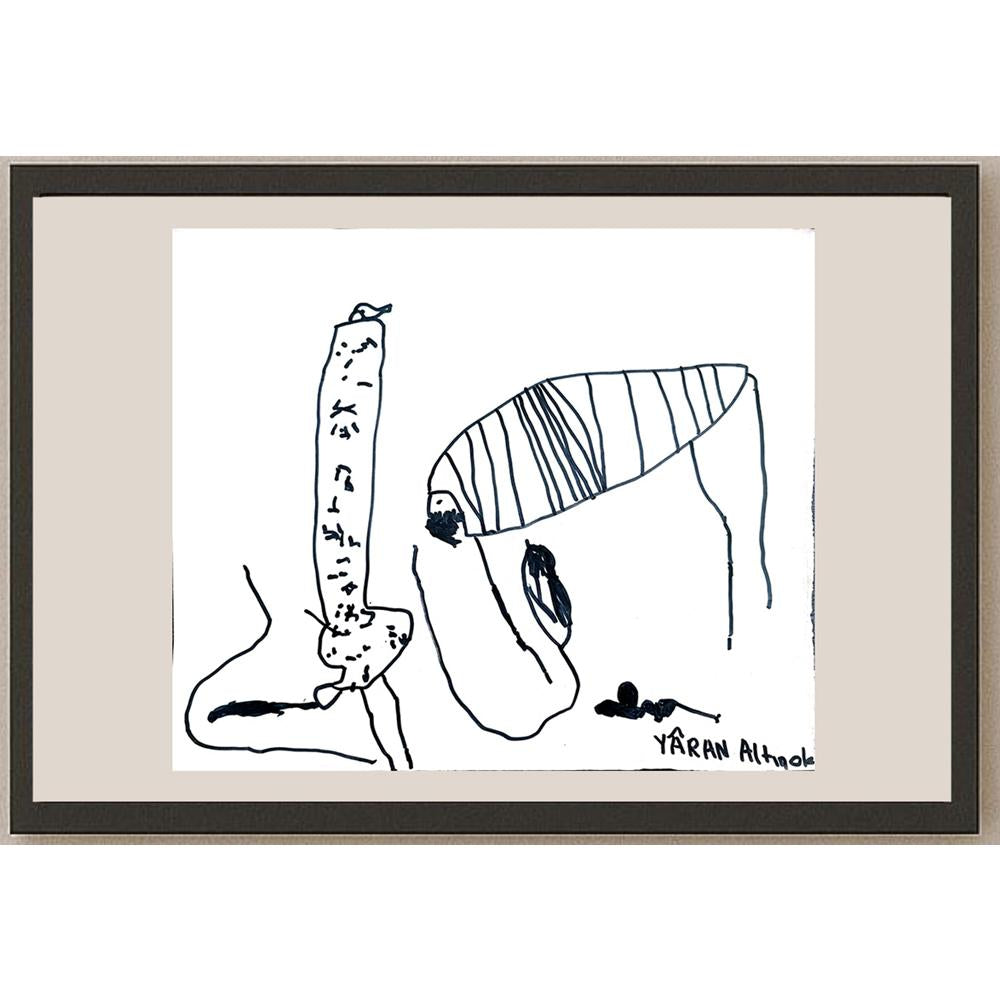Yaran Altınok 43x36cm Orijinal Karikatür BOD00957