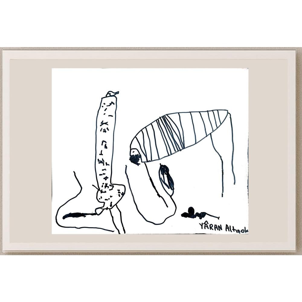 Yaran Altınok 43x36cm Orijinal Karikatür BOD00957
