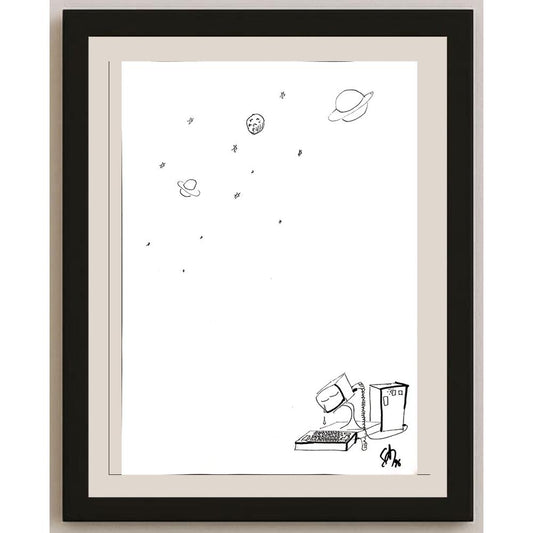 Sadi Altınok 43x30cm Orijinal Karikatür BOD00960