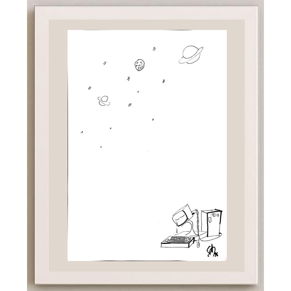 Sadi Altınok 43x30cm Orijinal Karikatür BOD00960