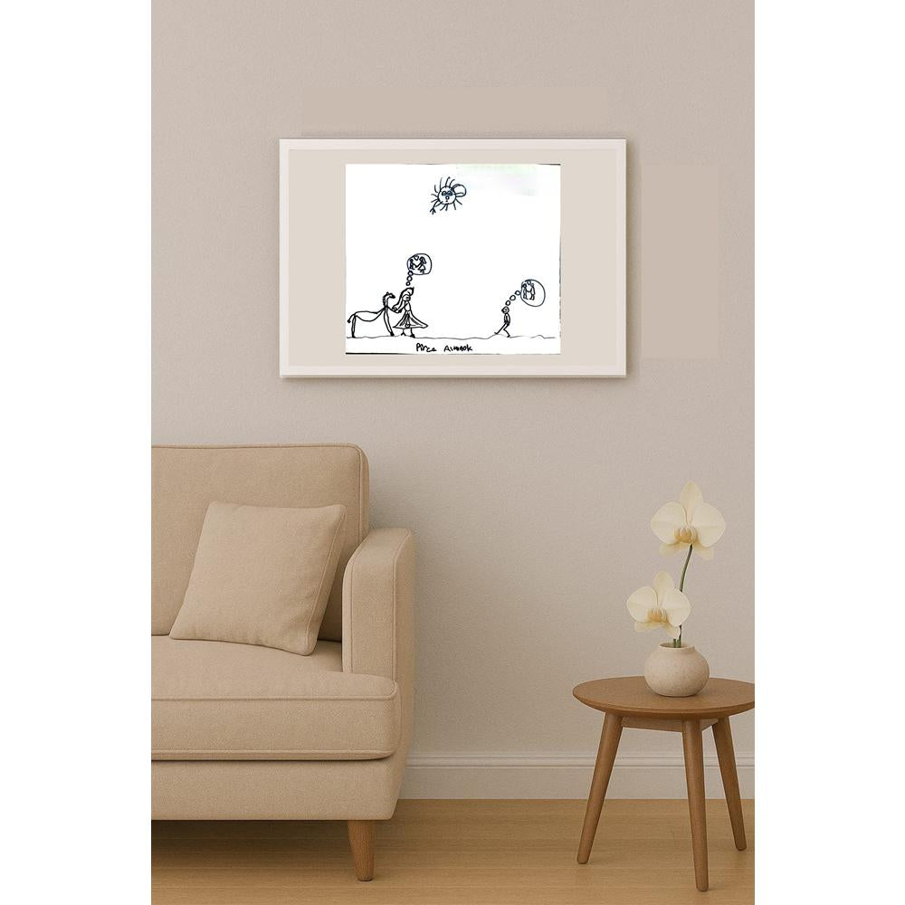 Pirce Altınok 43x36cm Orijinal Karikatür BOD00963