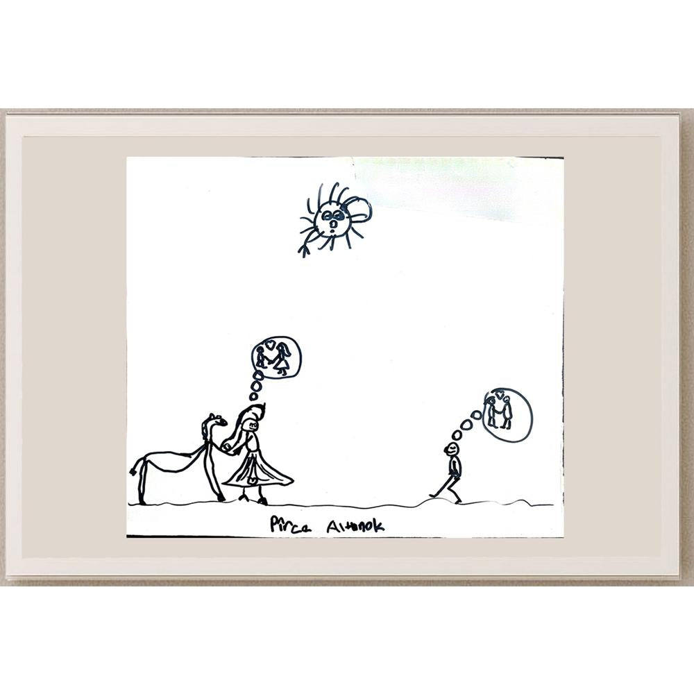 Pirce Altınok 43x36cm Orijinal Karikatür BOD00963