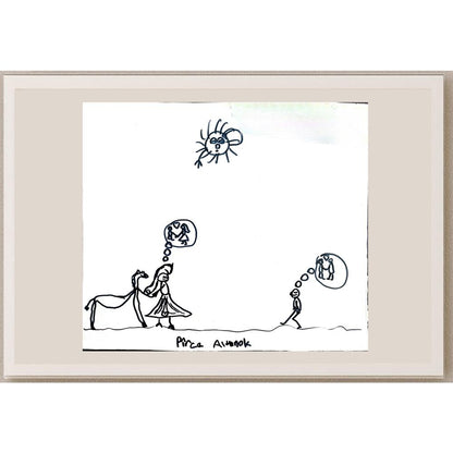 Pirce Altınok 43x36cm Orijinal Karikatür BOD00963