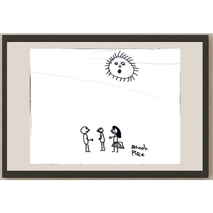 Yaran Altınok 43x36cm Orijinal Karikatür BOD00965