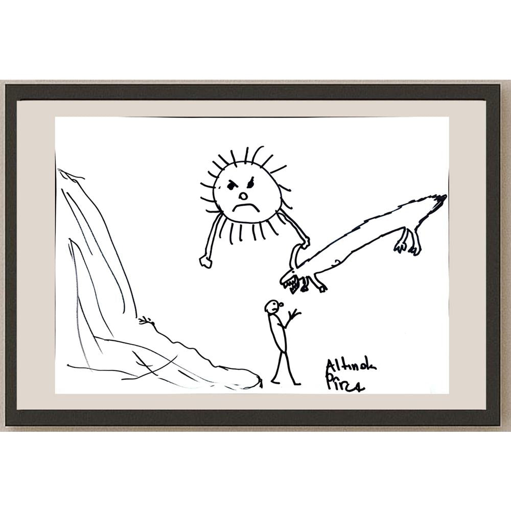 Yaran Altınok 43x30cm Orijinal Karikatür BOD00966