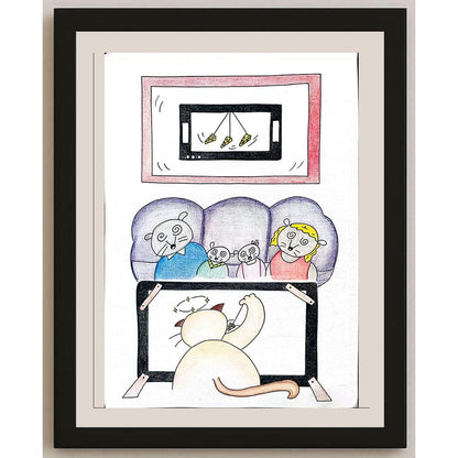Chan Oi Lam 43x30cm Orijinal Karikatür BOD00970