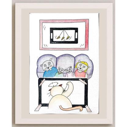 Chan Oi Lam 43x30cm Orijinal Karikatür BOD00970