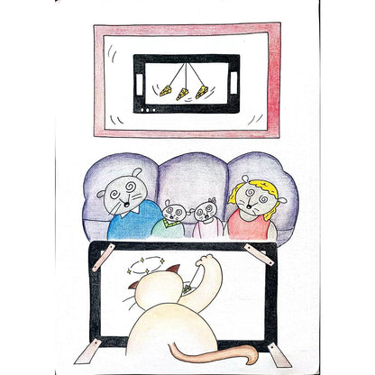 Chan Oi Lam 43x30cm Orijinal Karikatür BOD00970