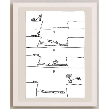 Matthew Kam 35x25cm Orijinal Karikatür BOD00972