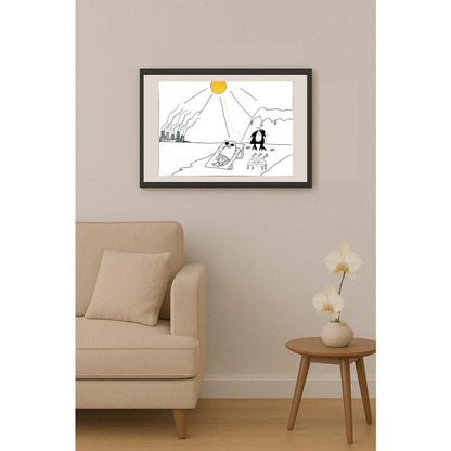 Lam Yuk Ki 35x25cm Orijinal Karikatür BOD00974
