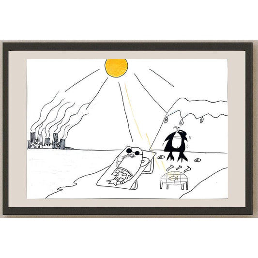 Lam Yuk Ki 35x25cm Orijinal Karikatür BOD00974