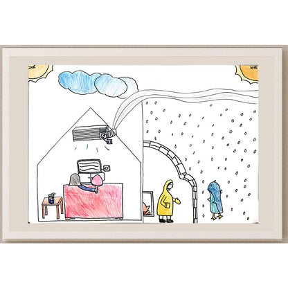 Leung Chin Ying 35x25cm Orijinal Karikatür BOD00975