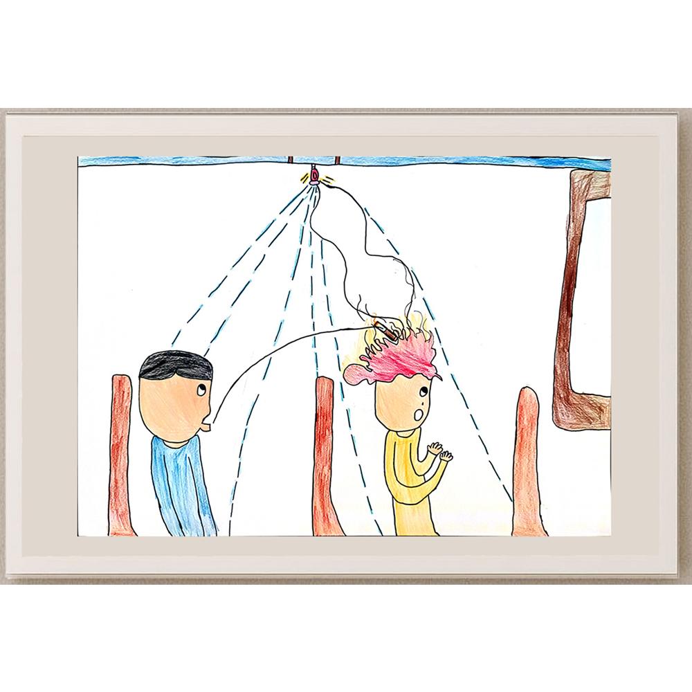Elran Lok Hang 35x25cm Orijinal Karikatür BOD00976