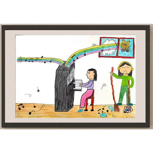 Lo Chun Man 35x25cm Orijinal Karikatür BOD00977
