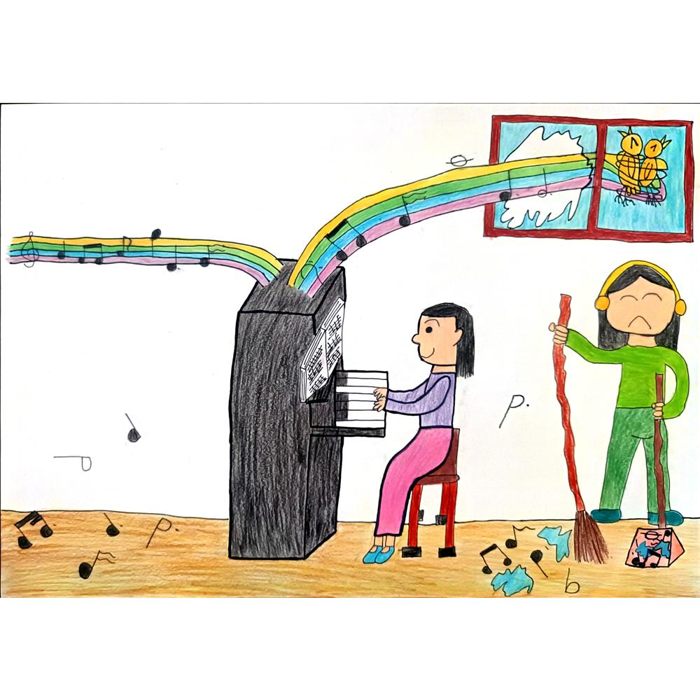 Lo Chun Man 35x25cm Orijinal Karikatür BOD00977