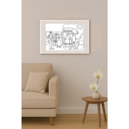 Wong Cheuk Hin 35x25cm Orijinal Karikatür BOD00978