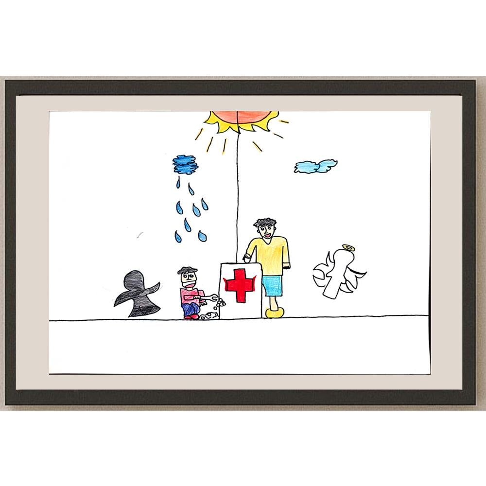 Elkan Wing Ekak 35x25cm Orijinal Karikatür BOD00980