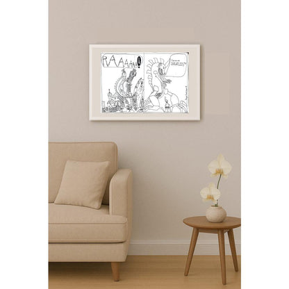 Tevya Turok Shapiro 43x30cm Orijinal Karikatür BOD00982