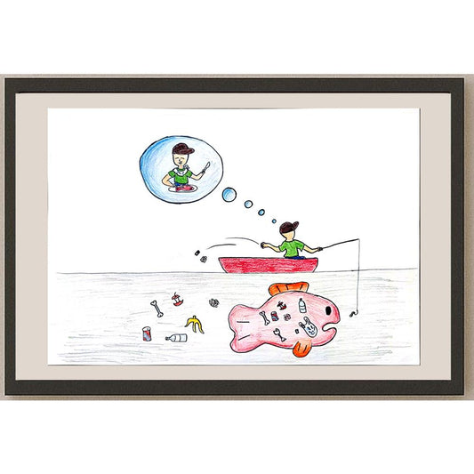 Lam Ka Po 35x25cm Orijinal Karikatür BOD00984