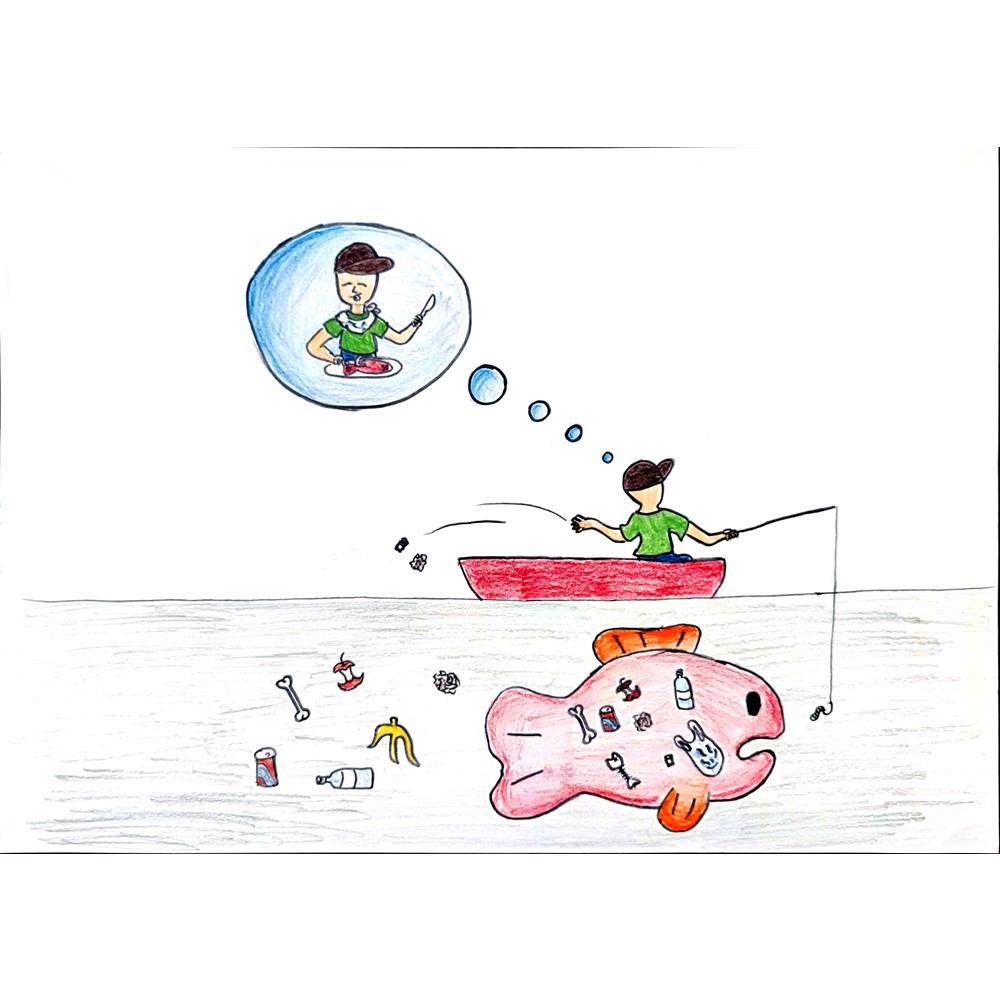 Lam Ka Po 35x25cm Orijinal Karikatür BOD00984