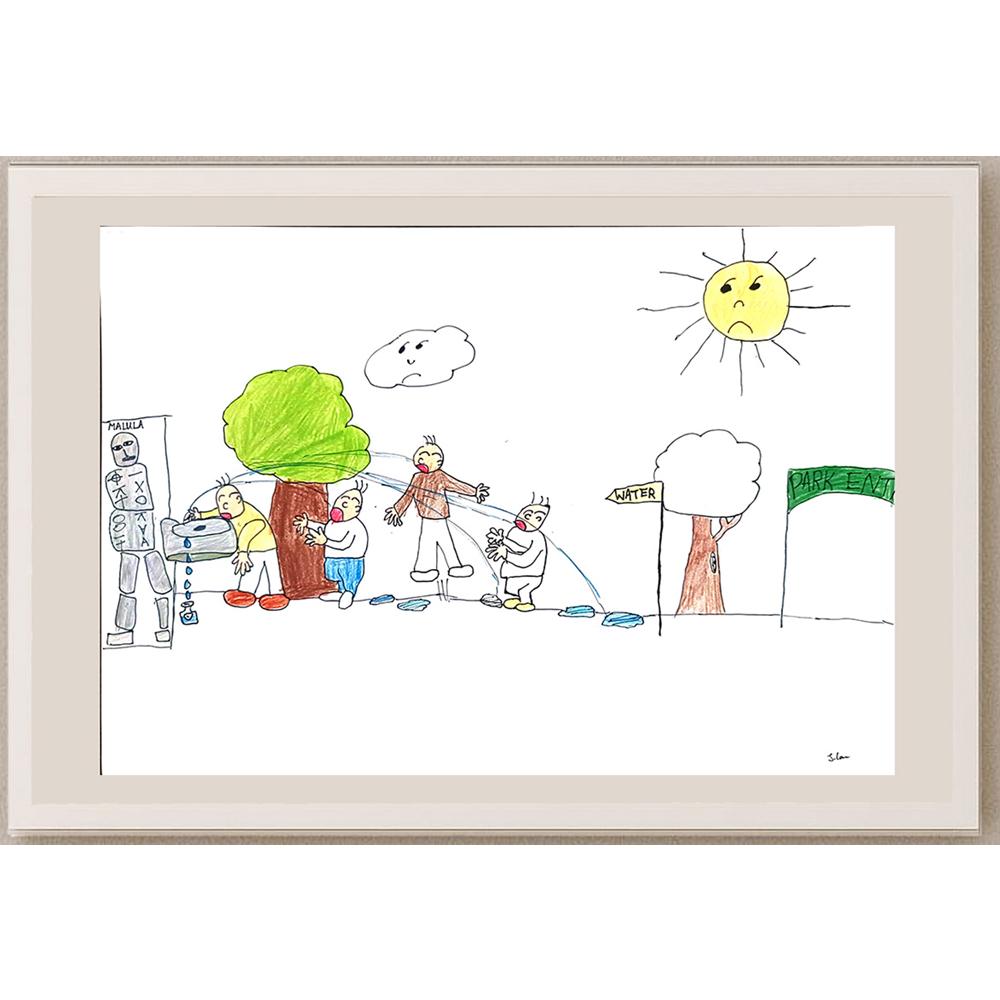 Lau Yu Ching 35x25cm Orijinal Karikatür BOD00992