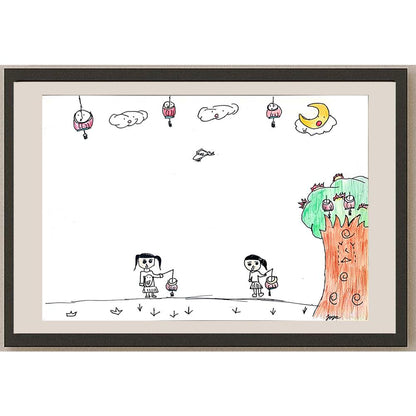 Chen Xiu Hui 35x25cm Orijinal Karikatür BOD00997