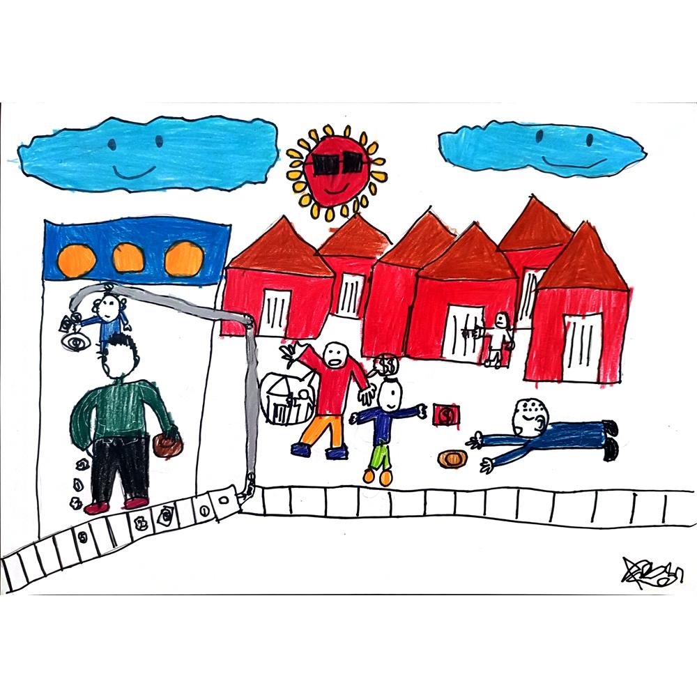 Chan Tsz Yeung 35x25cm Orijinal Karikatür BOD00999