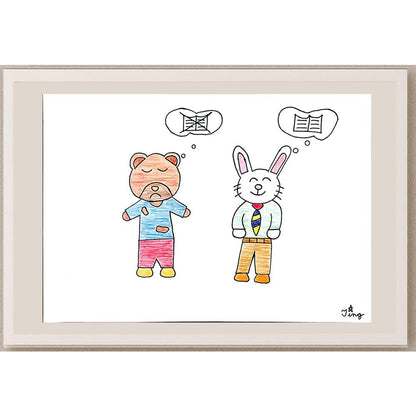 Wong Yuen Ting 35x25cm Orijinal Karikatür BOD01002