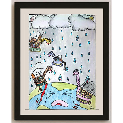 Chung Hiu Ying 35x25cm Orijinal Karikatür BOD01010