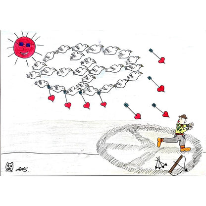 Chelsie 35x25cm Orijinal Karikatür BOD01011