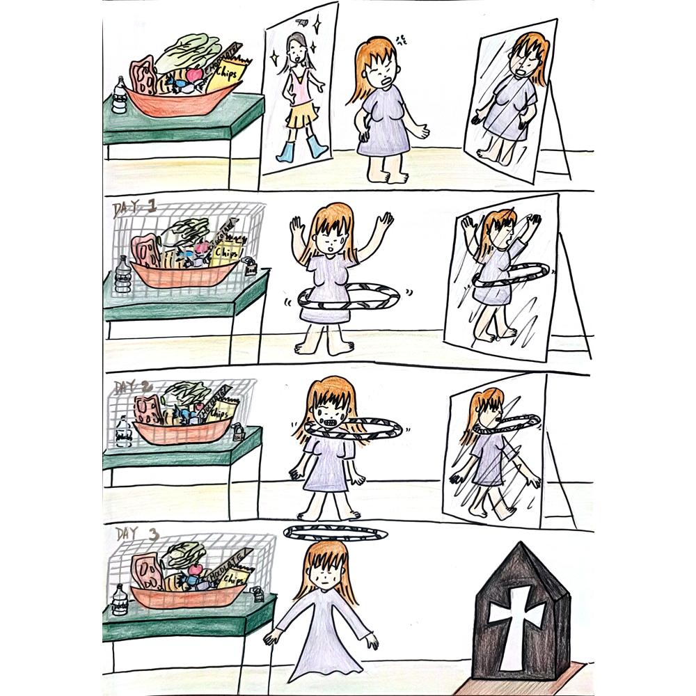 Cheung Wing Sze 35x25cm Orijinal Karikatür BOD01014