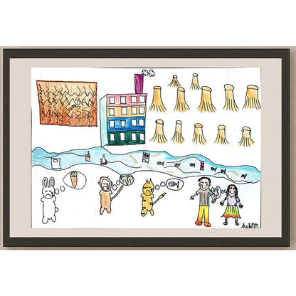 Wong Sin Kei Suki 35x25cm Orijinal Karikatür BOD01015