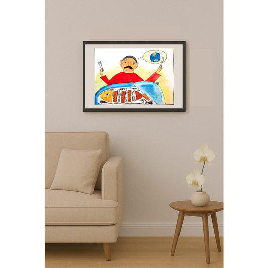 Cheung Conniz 35x25cm Orijinal Karikatür BOD01016