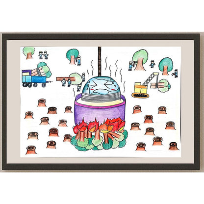 Chunk Hiu Shun 35x25cm Orijinal Karikatür BOD01017