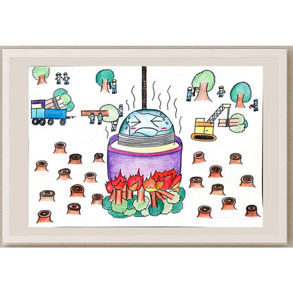 Chunk Hiu Shun 35x25cm Orijinal Karikatür BOD01017