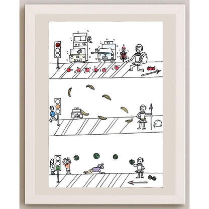 Stanley Tang 43x30cm Orijinal Karikatür BOD01021