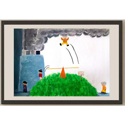 Chau Tsz Man 35x25cm Orijinal Karikatür BOD01022