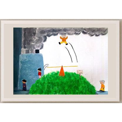 Chau Tsz Man 35x25cm Orijinal Karikatür BOD01022