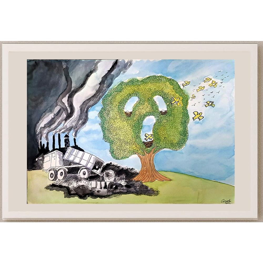 Tin Chi Ting Coco 43x30cm Orijinal Karikatür BOD01024