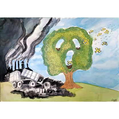 Tin Chi Ting Coco 43x30cm Orijinal Karikatür BOD01024