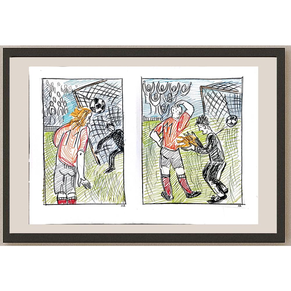 Beliaev Leonid 43x30cm Orijinal Karikatür BOD01030