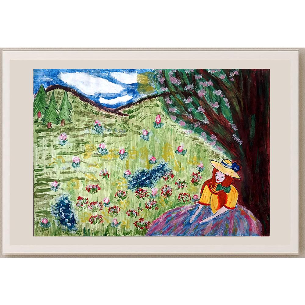 Adela Juras 43x30cm Orijinal Karikatür BOD01049